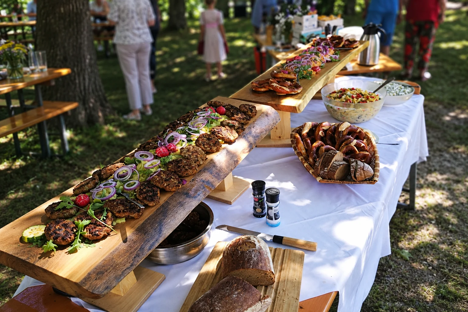 Sommerliches Buffet bei Jimmy’s – natürliche Bildbearbeitung des Originalfotos